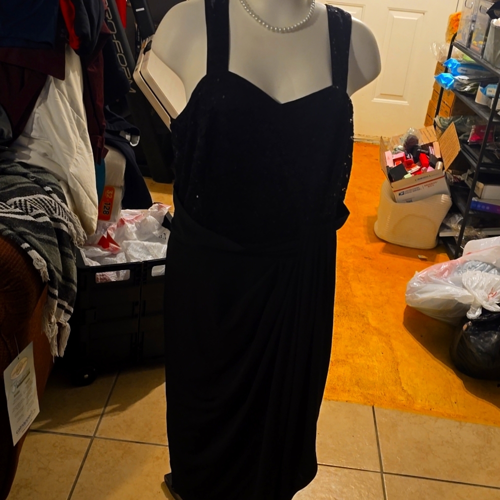 Grace Karin Black Lace Backless Dress